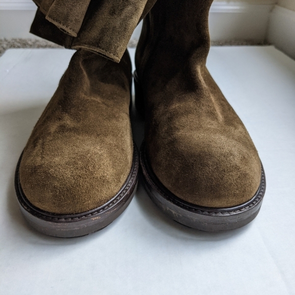 Marni Brown Suede Boots with Lug Sole - Picture 9 of 16